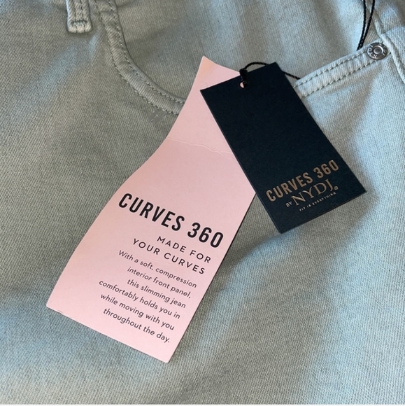 Nydj slim straight ancle jeans nwt size 24 - Picture 7 of 11